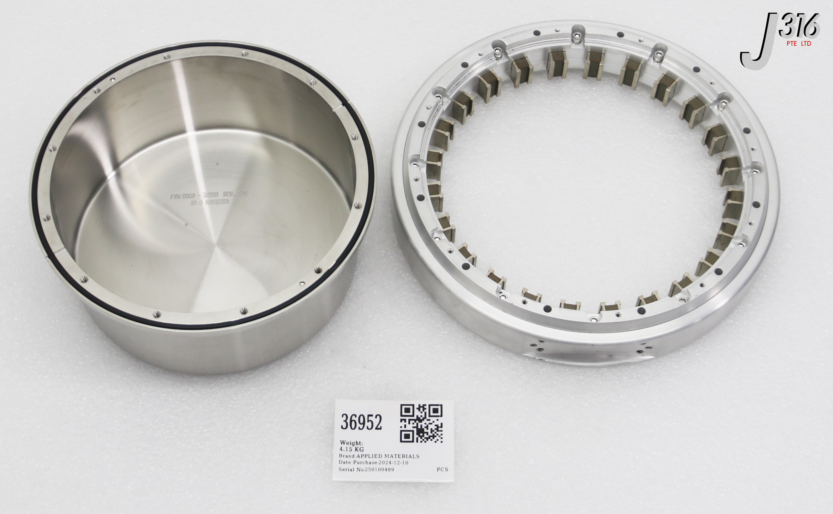 8個セット 36952 APPLIED MATERIALS VHP ROBOT SOUP BOWL, DUAL ROBOT W/ MAG
